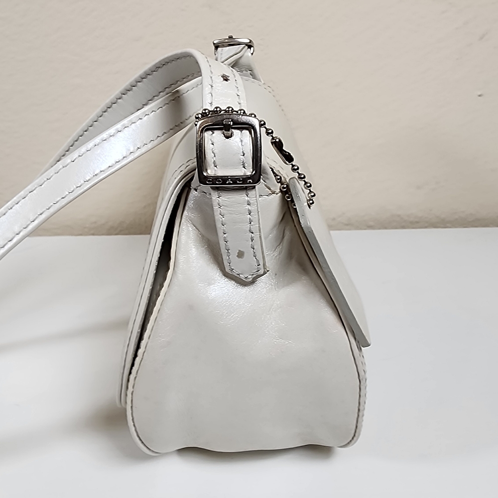 Coach Pearlized Party Bag In Ivory #6106 - Picture 9 of 14